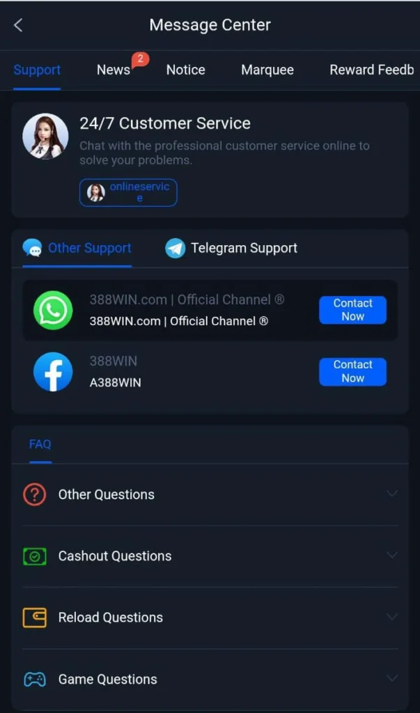 388 win game support
