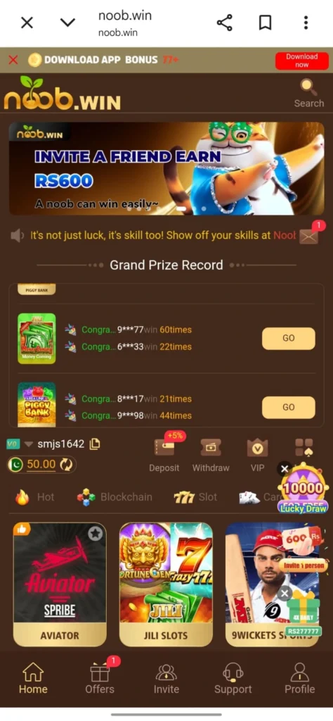 invite and earn